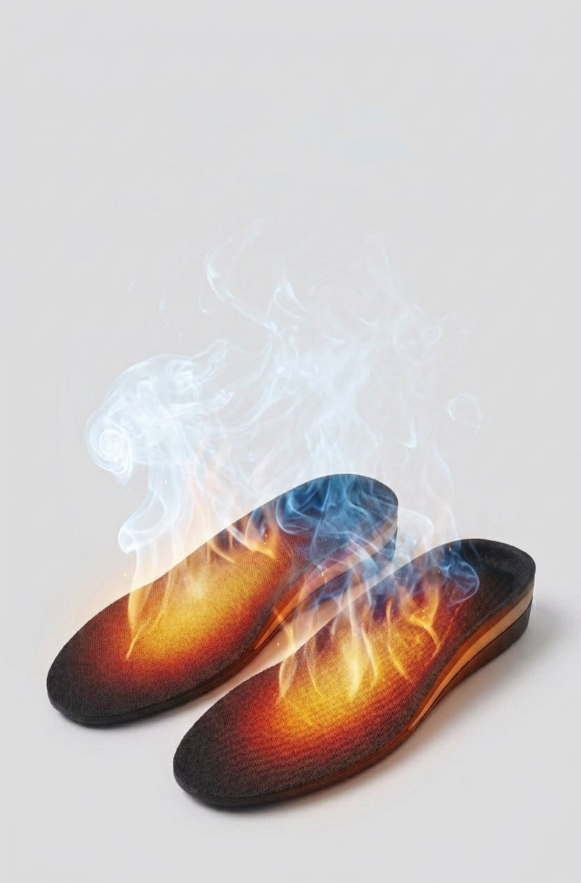 Semelles chauffantes USB rechargeables - Confort thermique pour pieds